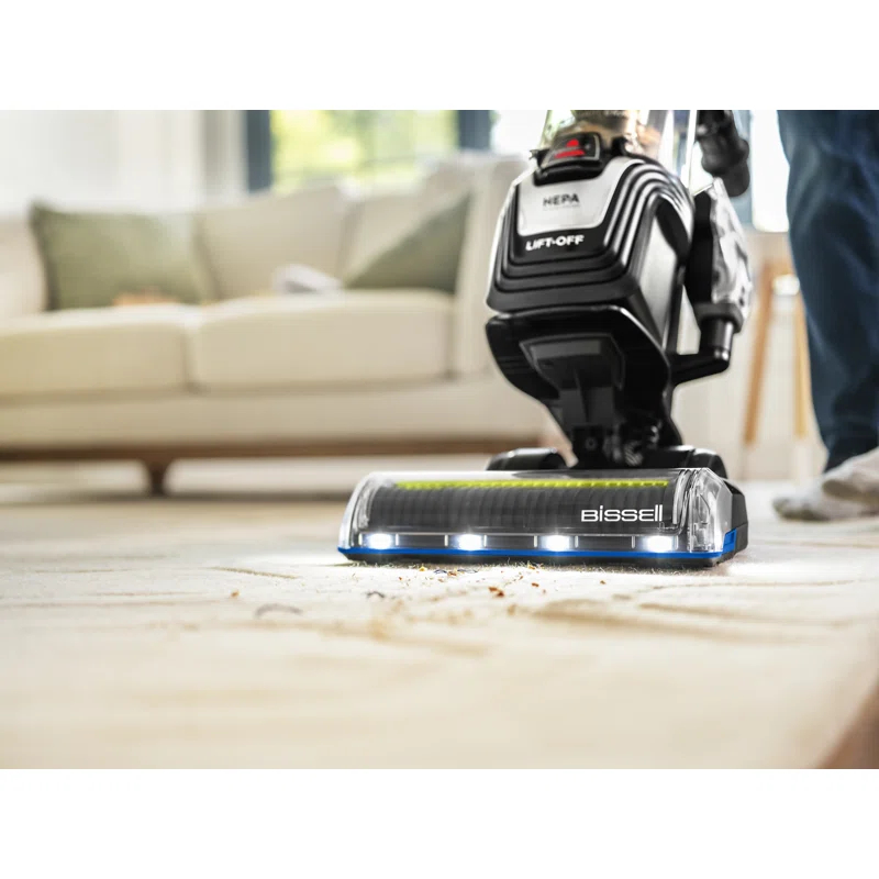 BISSELL 3774F BISSELL Pet Hair Eraser Turbo Lift-Off Vacuum, w/ Self-Cleaning Brush Roll, Powerful Pickup with TurboBrush Pivot Tool & Crevice Tool, 3774F