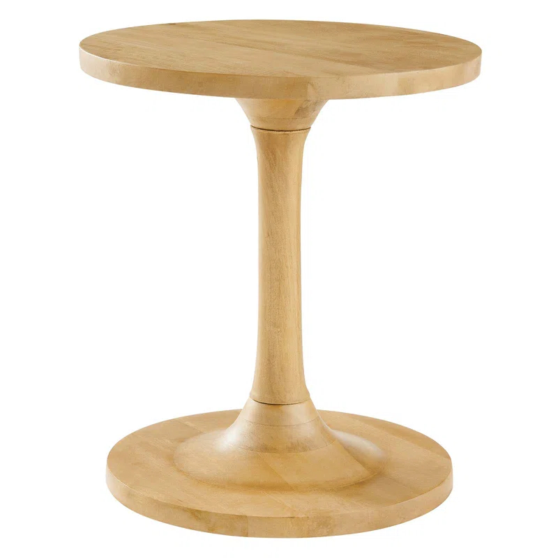 Modway Modway Lina Solid Wood Pedestal End Table