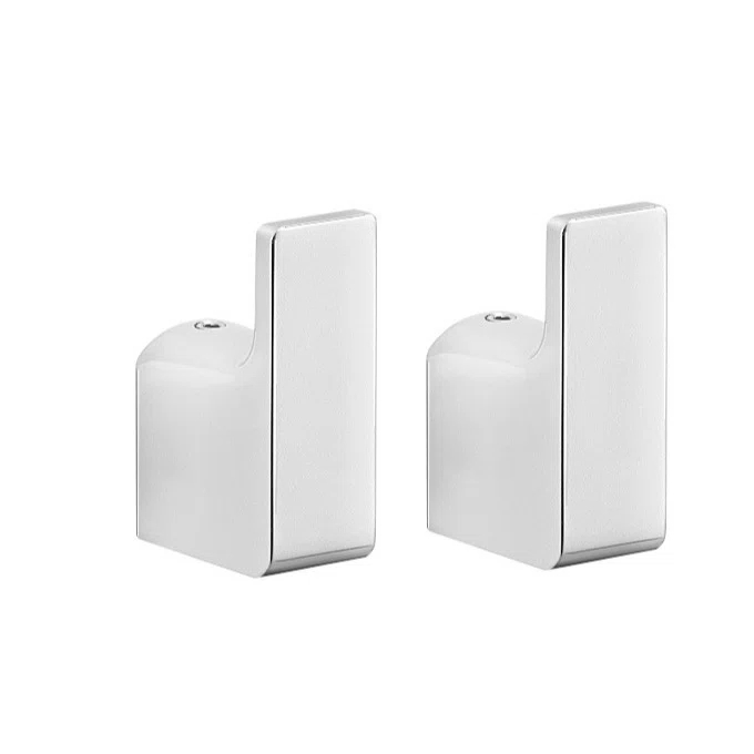 Orren Ellis Gedy PI27-13 Coralle Wall Mounted Bathroom Robe Hook (Set of 2)