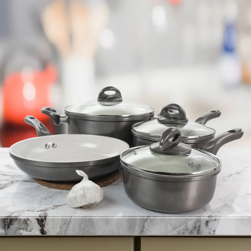 Gibson Home Gibson Home 7 Piece Aluminum Non Stick Cookware Set