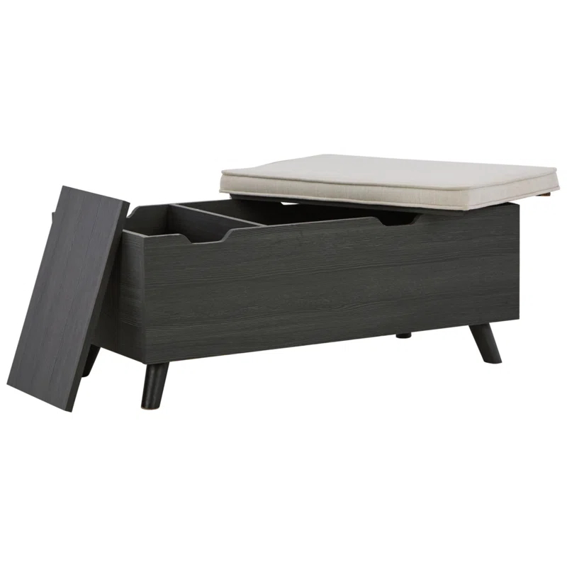 Loon Peak® Kadira Polyester Upholstered Storage Bench