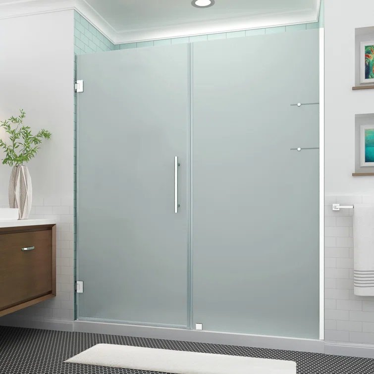 Aston Belmore GS 50" x 72" Hinged Frameless Shower Door SDR960EZ-SS-5028-10