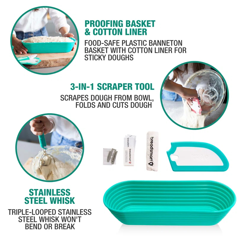 Breadsmart Breadsmart 4 Piece Non-Stick Stainless Steel Bakeware Set