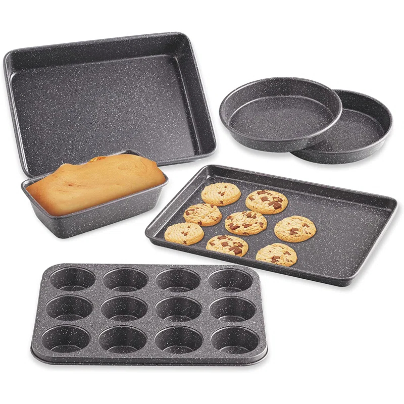 Cook N Home Cook N Home 6 Piece Non-Stick Steel Bakeware Set