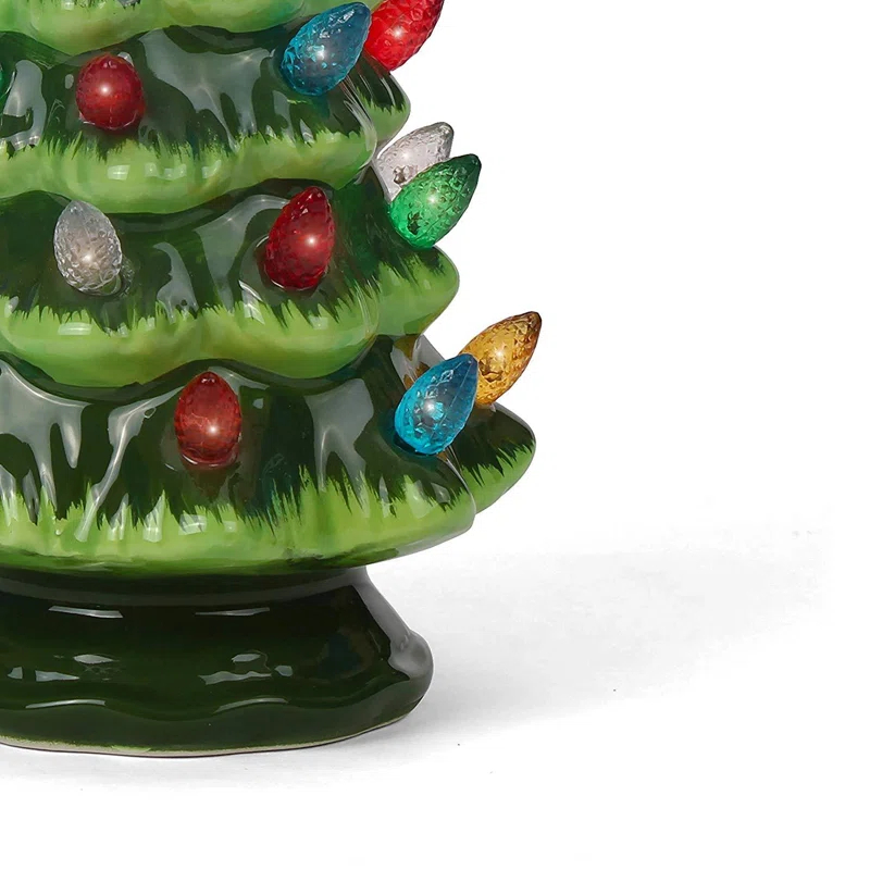 Ceramic Christmas Tree That Lights Ups-Inspired Vintage Christmas Tree-Indoor Christmas Decorations