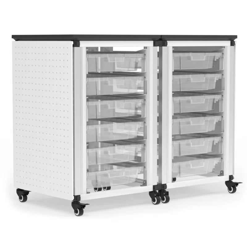 Luxor 6 Compartment Tote Tray Cart