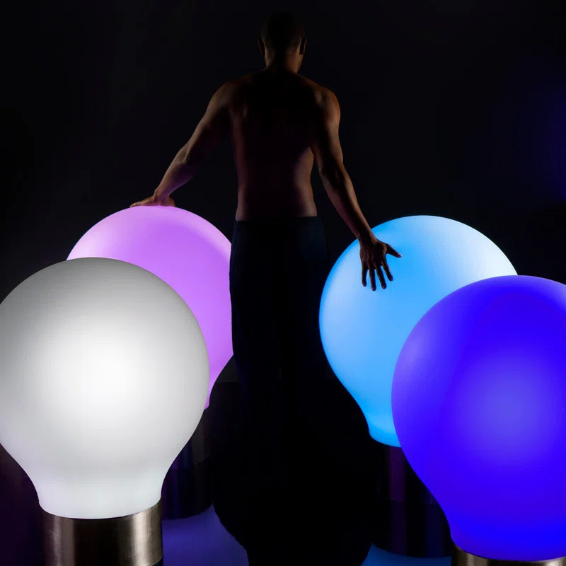 Vondom Jut The Second Matte Ice White Plug-In LED Outdoor Floor Lamp