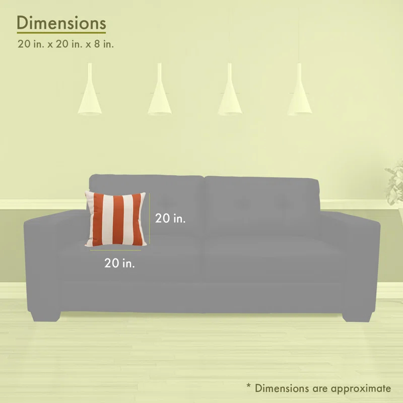 Majestic Home Goods Indoor/Outdoor Reversible Throw Pillow