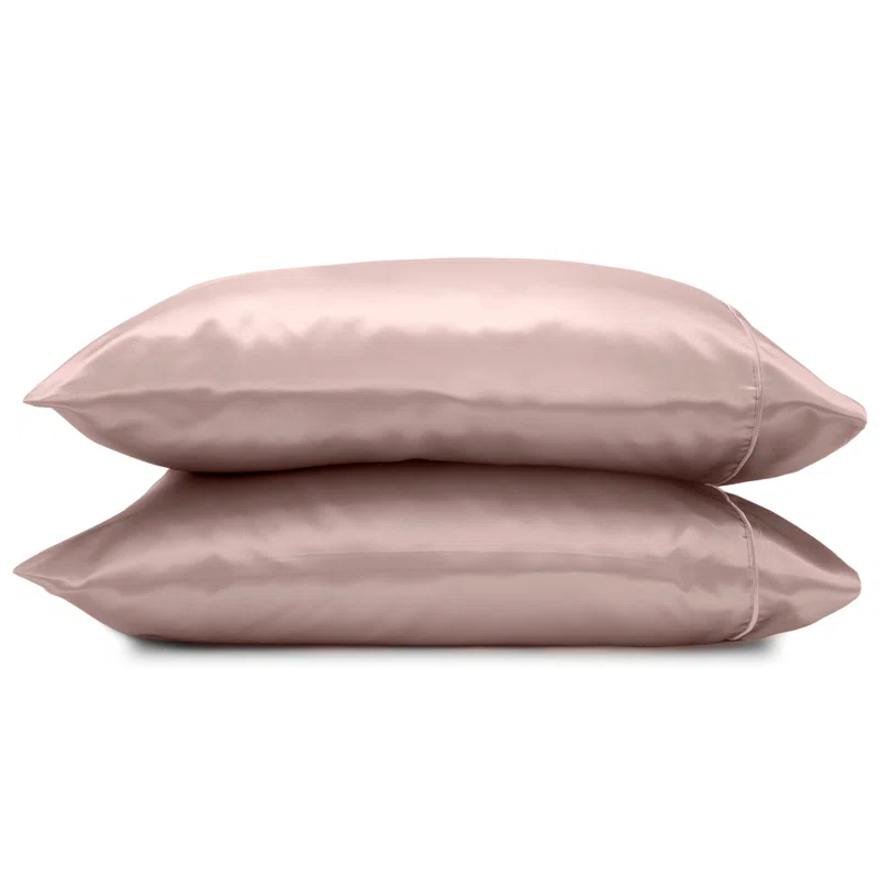 Seduction Martex Elegance Satin Silk Pillowcases Hotel Quality - Super Soft & Breathable Great For Hair And Skin (Set of 2)
