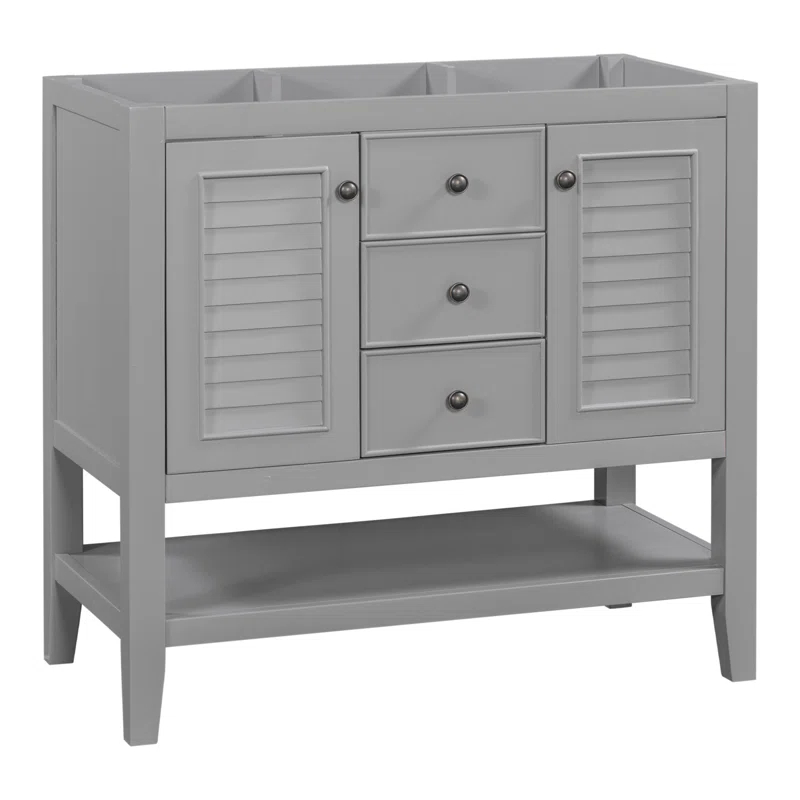 DSUNNER 36" Bathroom Vanity without Sink, Cabinet Base Only