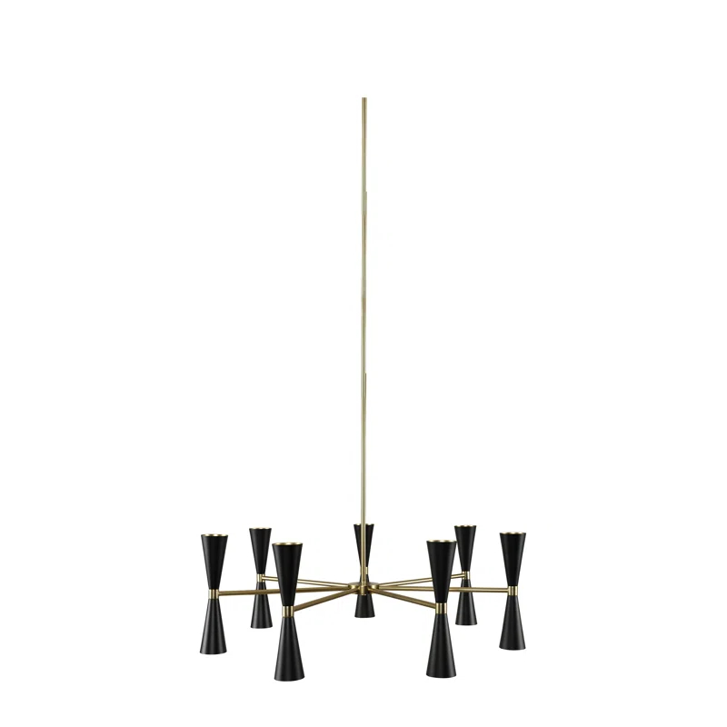 Milo 14 - Light Iron Dimmable Sputnik Sphere Chandelier