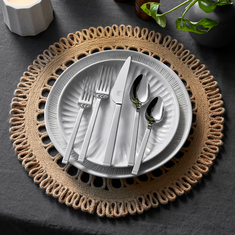 ZWILLING J.A. Henckels ZWILLING Squared 45-Piece 18/10 Stainless Steel Flatware Set