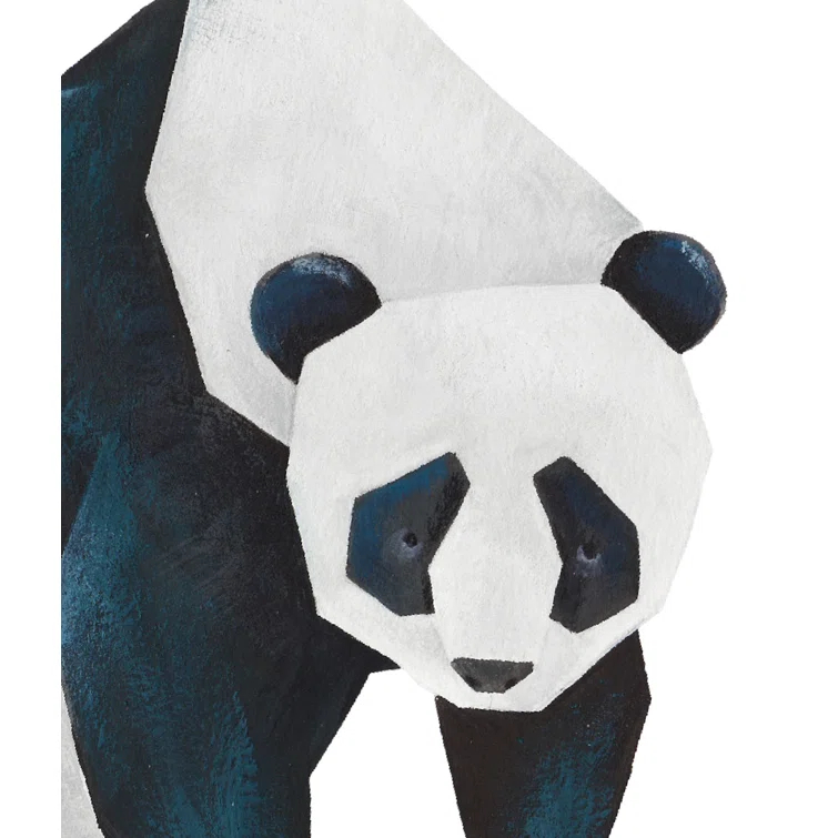 Harriet Bee Barela Panda Wild Animals, Tropical Leaves Wall Decal | Wayfair