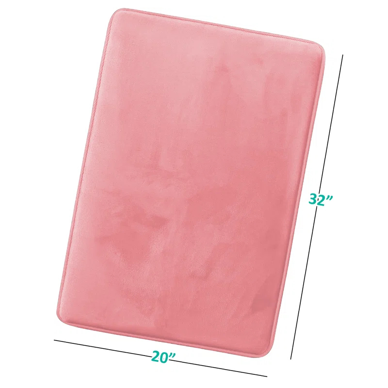 Clara Clark Ultra Soft and Absorbent Memory Foam Bath Rug Set with Non-Slip Backing