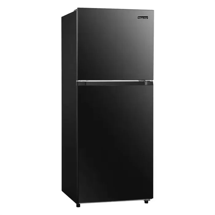 Magic Chef Magic Chef 10.1-cu. ft. Refrigerator with Top Freezer in Platinum Steel