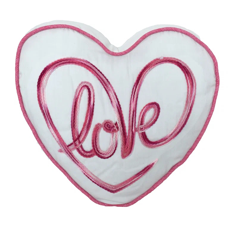 LEA Unlimited Inc. Embroidered Cotton Blend Throw Pillow