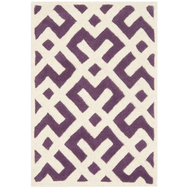 Safavieh Chatham Hand Tufted Wool Geometric Rug | Wayfair