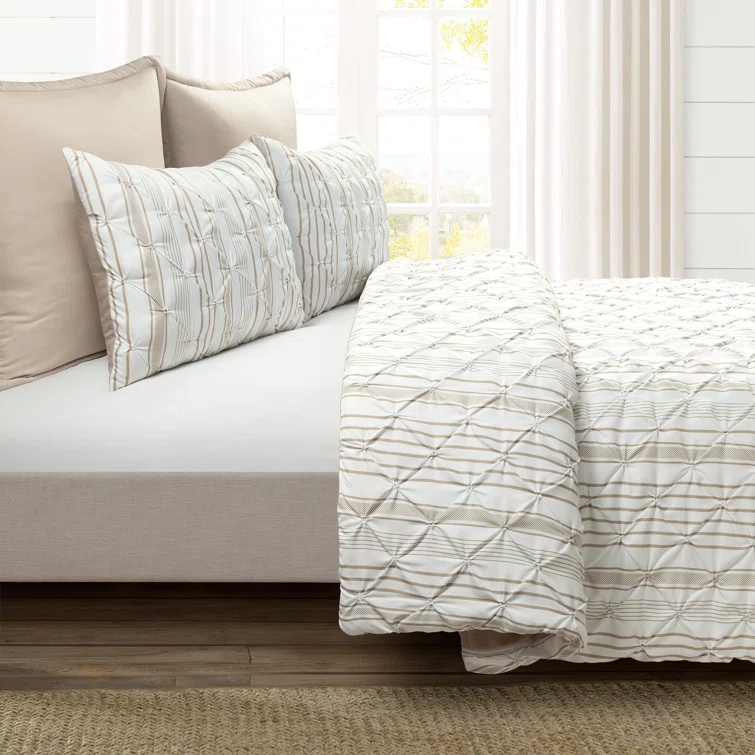 Lush Decor Ravello Pintuck 5 Piece Comforter Set