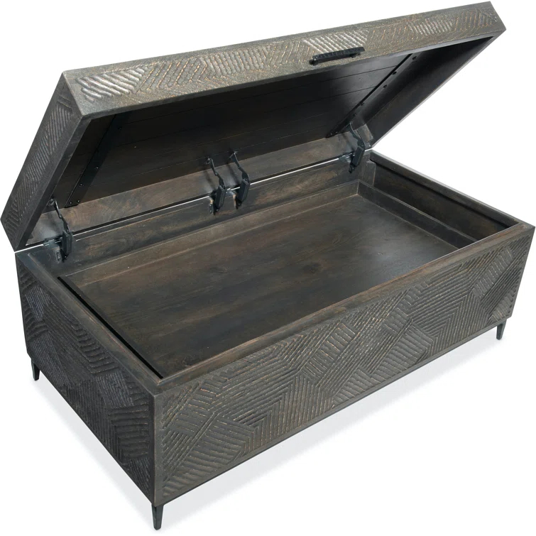 Hooker Furniture Chiseling Solid Wood Top Coffee Table
