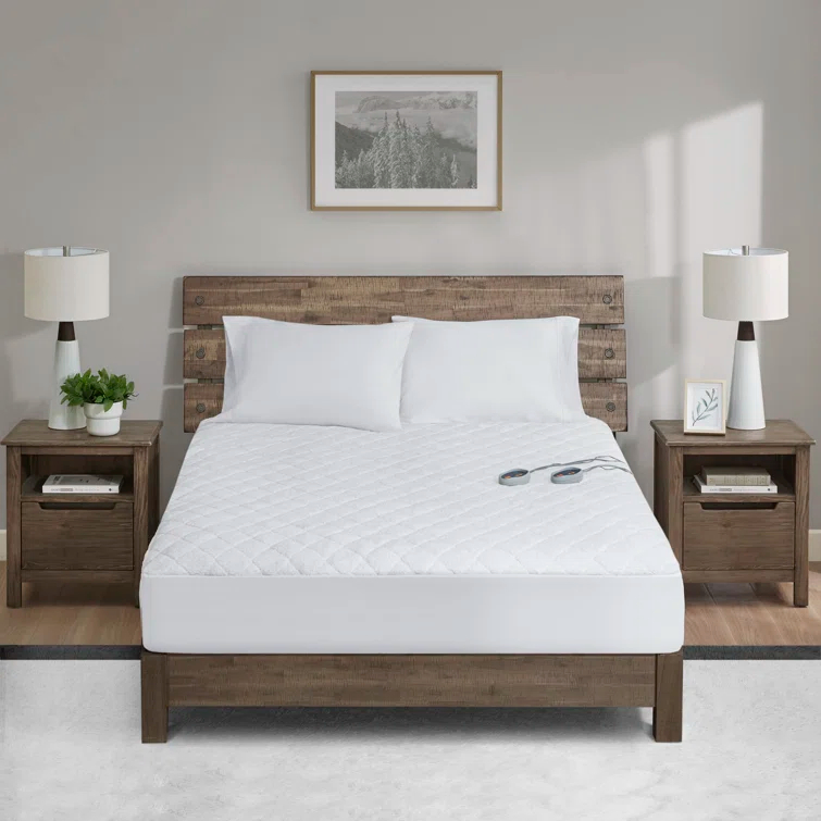 Woolrich Woolrich Electric Heated Sherpa White Mattress Pad Twin XL