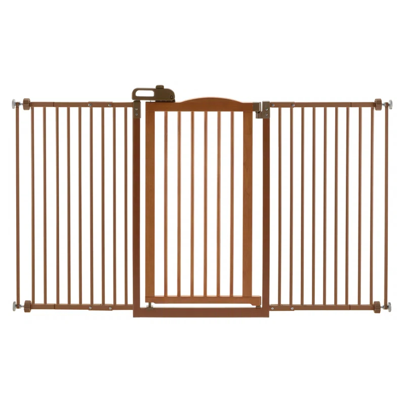 Richell Richell Wood Pressure Mounted Pet Gate With Door