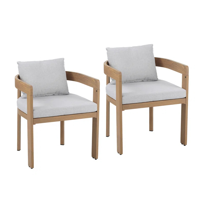 Wade Logan® Jerry Aluminum Dining Chairs (Set of 2)