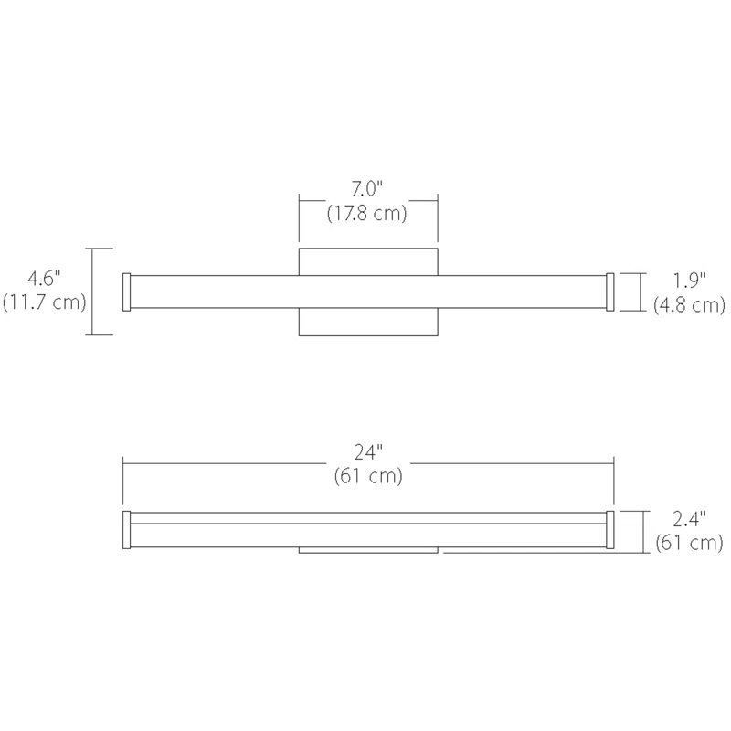 Blackjack Lighting Vector 24" Vanity