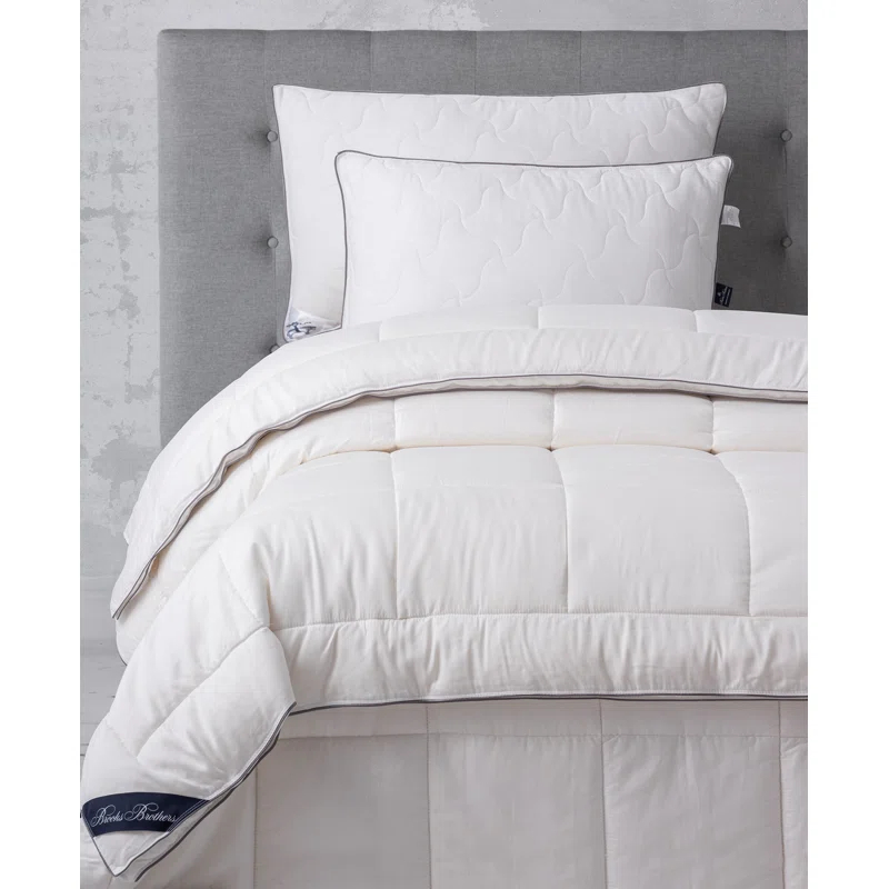 Brooks Brothers Fill Power All Season Tencel Down Alternative Comforter