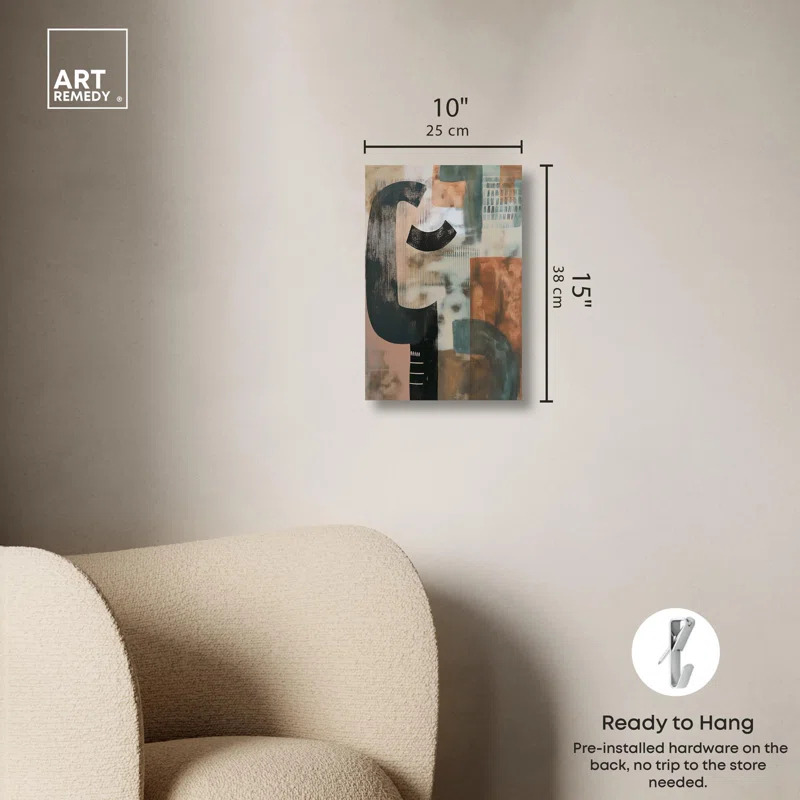 Art Remedy Arcane Hues II Canvas Folk Abstract Art by Art Remedy | Wayfair