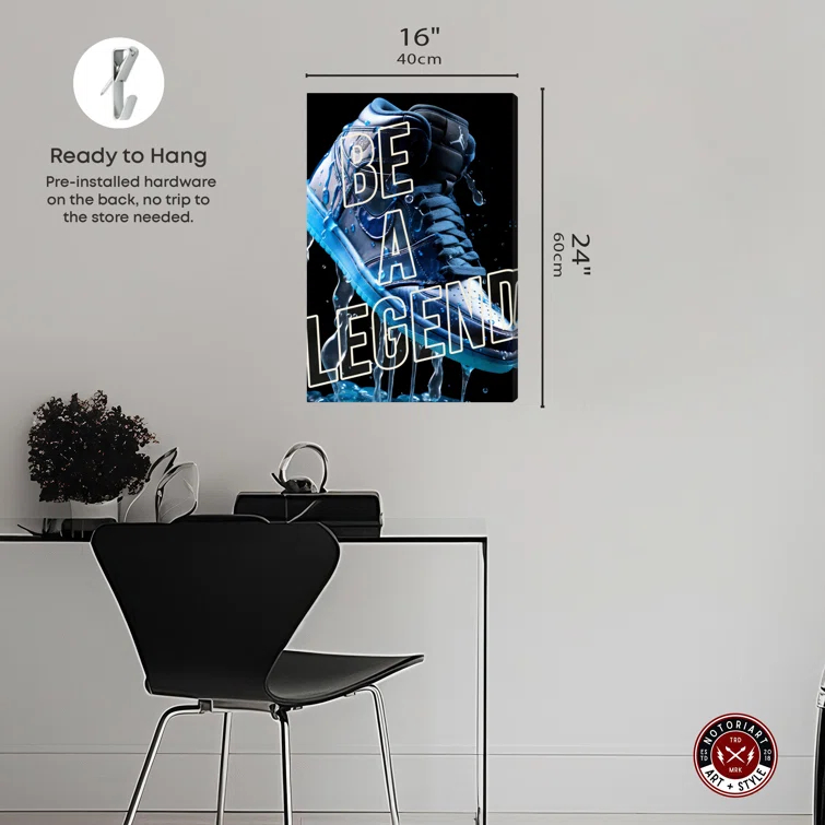 Notori Art Notoriart Be A Legend Sneaker Drip Gallery Sneaker 1 Piece, Gallery