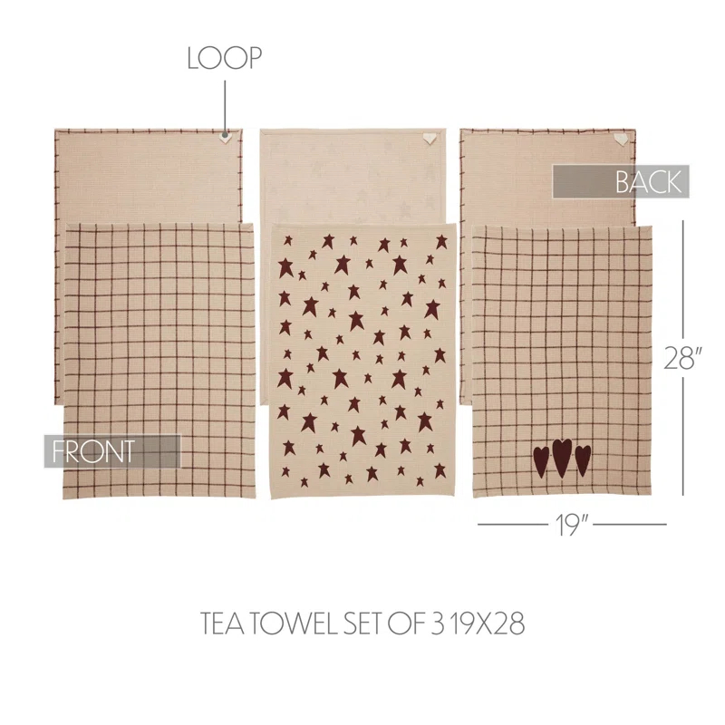 Foundry Select Laga Plaid Tea Towel Kitchen Towel (Set of 3)