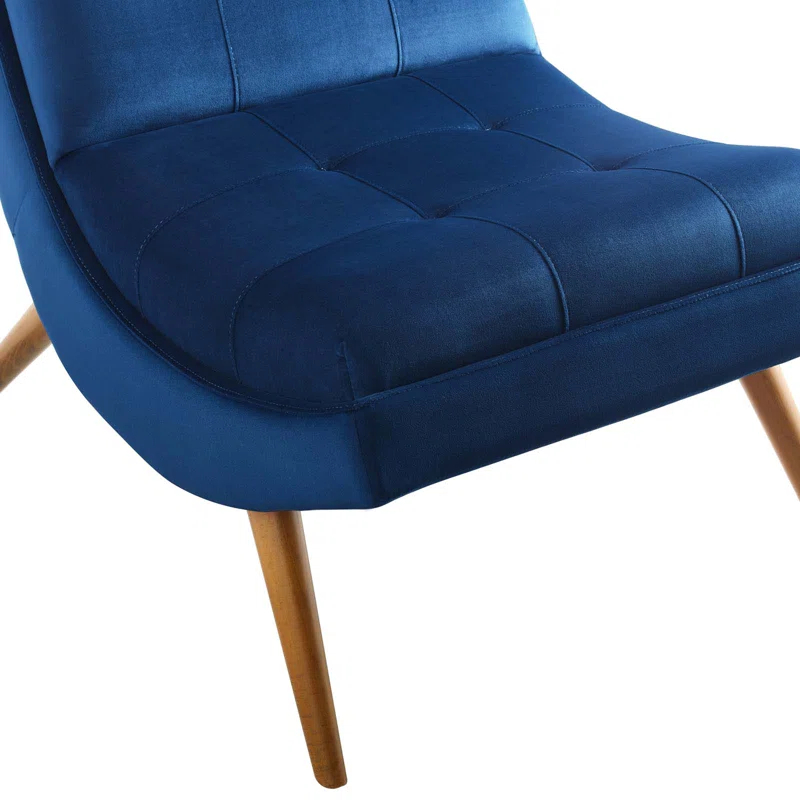 Modway Ramp Upholstered Performance Velvet Lounge Chair and Ottoman Set by Modway