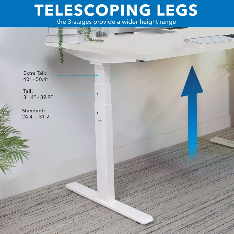 Mount-it Mount-It Ultimate Dual Motor Electric Standing Desk with 48" Tabletop