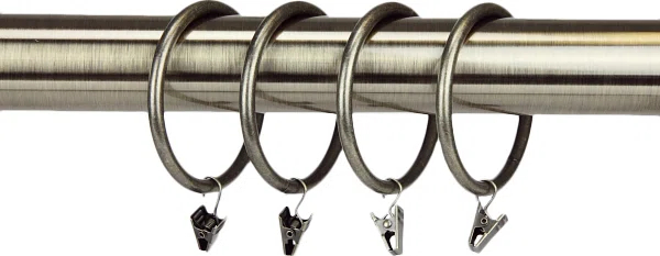 Symple Stuff Benham Steel Curtain Rings (Set of 10)