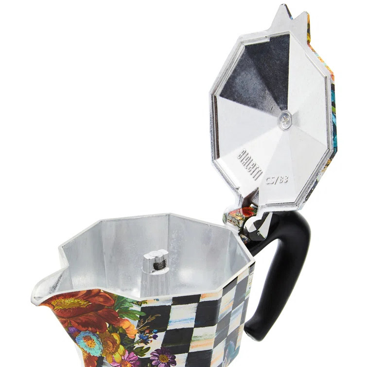 MacKenzie-Childs Courtly Flower Market Moka Pot