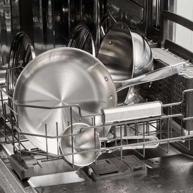 Tramontina Tramontina Utsava Tri-Ply Clad Stainless Steel Kadai with Lid, Kadhai Pot for Indian Cooking