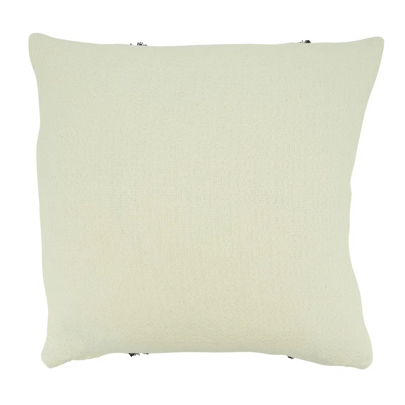 Fringed Cotton Throw Pillow