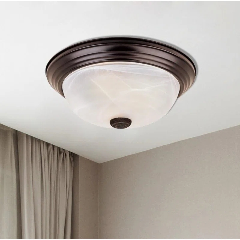 Obeten The 2-Light Flush Mount Ceiling Light, 11 Inch Lighting Fixture for Kitchen, Bedroom, Bathroom
