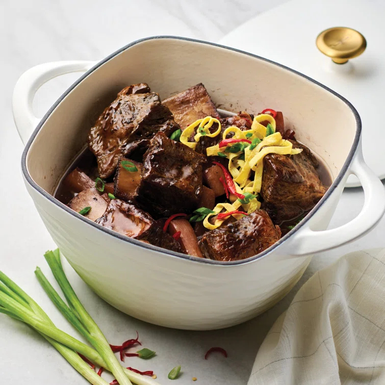 Tramontina Prisma 7 Qt Enameled Cast Iron Covered Square Dutch Oven