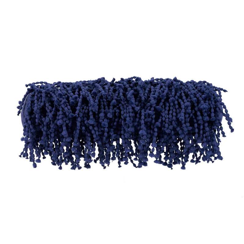 Mina Victory DC059-005020 Fringed Cotton Blend Reversible Throw Pillow