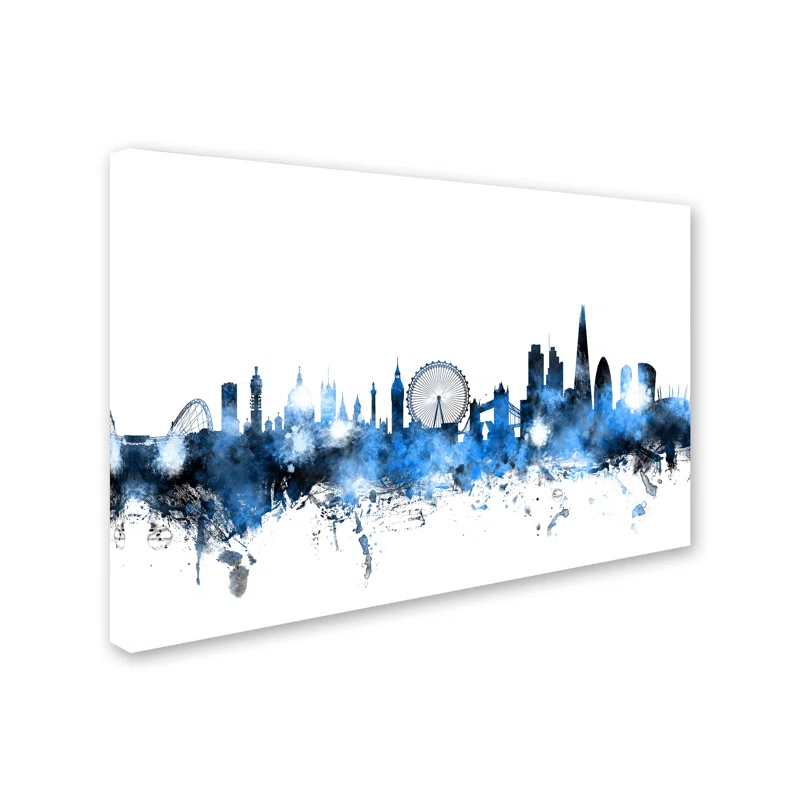Trademark Fine Art " London England Skyline " by Michael Tompsett