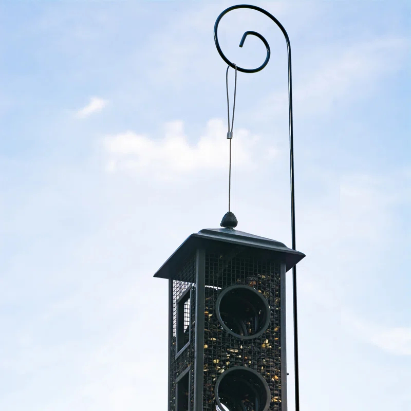 Pure Garden Shepherds Hook 2-Pack - Shepherds Hooks for Outdoor Bird Feeder Pole, Lanterns or Wedding Decor - Metal Shepherd Hooks for Hanging Plants or Hummingbird Feeder Stand by Pure Garden (Set of 2)