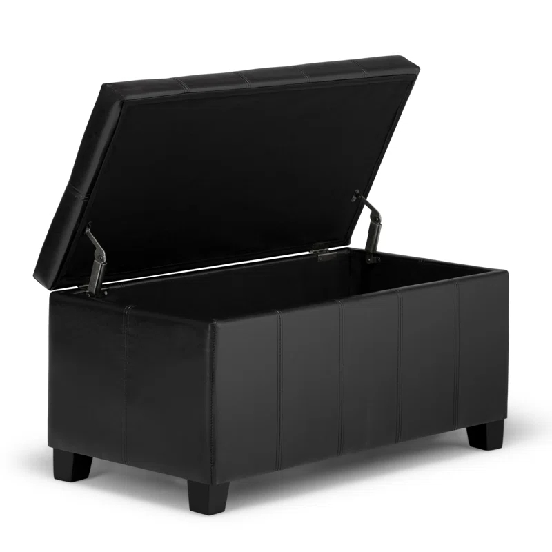 Dover Faux Leather Ottoman