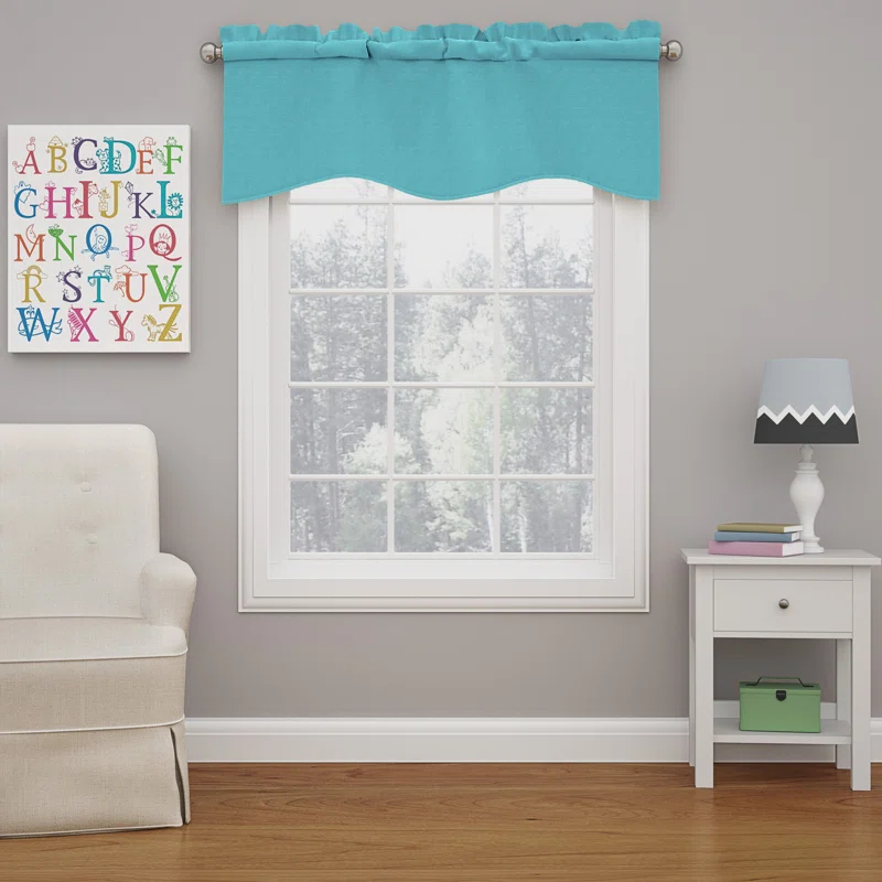 Eclipse Kendall Scalloped 42'' W Window Valance