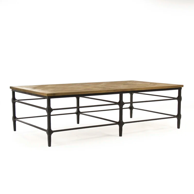 Aveline Solid Wood Top Coffee Table