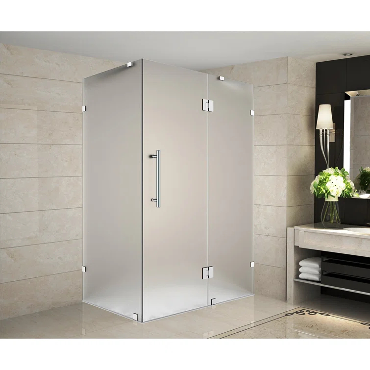Aston Avalux 32" x 72" Rectangle Hinged Shower Enclosure SEN987F-CH-3236-10