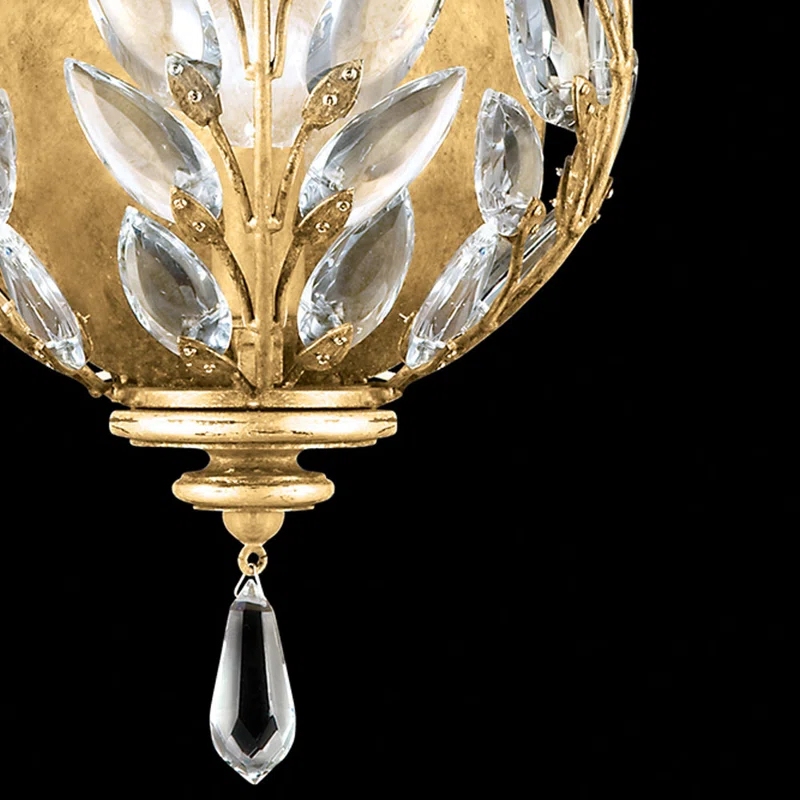 Fine Art Handcrafted Lighting Crystal Laurel 17" Sconce
