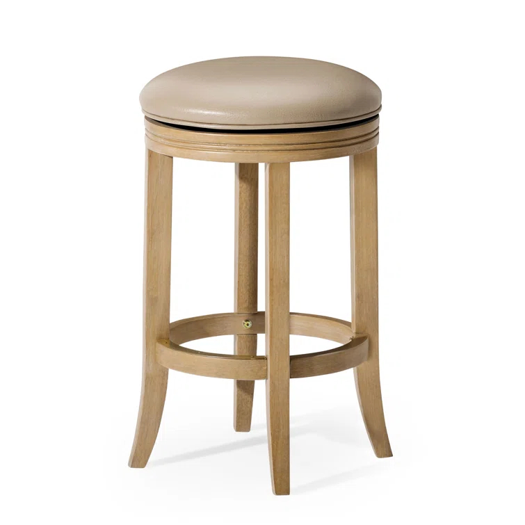 Maven Lane Maven Lane Eva Stool with Vegan Leather Upholstery