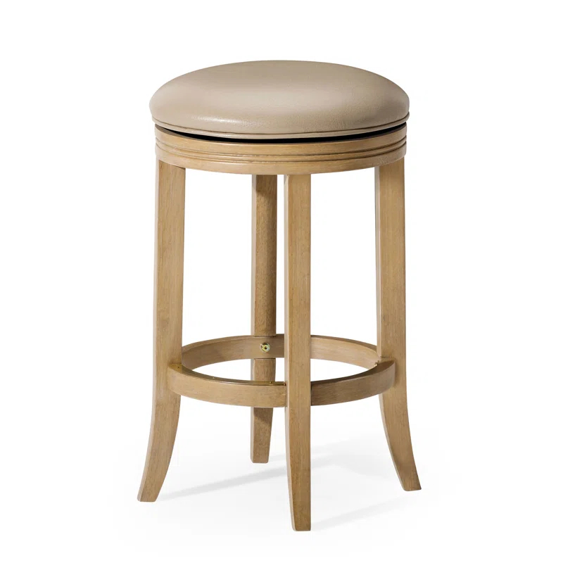 Maven Lane Maven Lane Eva Stool with Vegan Leather Upholstery