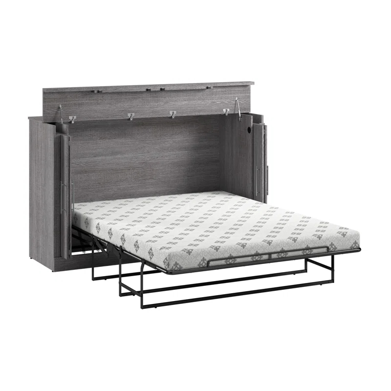 Bestar Murphy Cabinet Bed With Mattress